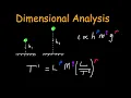 Dimensional Analysis in Detail Physics