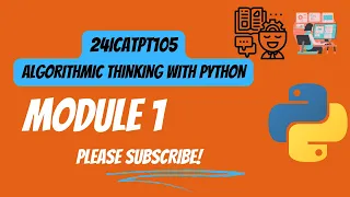 ALGORITHMIC THINKING WITH PYTHON - MODULE 1-PART 2