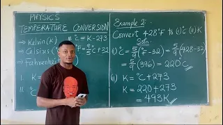 Temperature Conversion How to convert Temperature Scales JAMB Physics