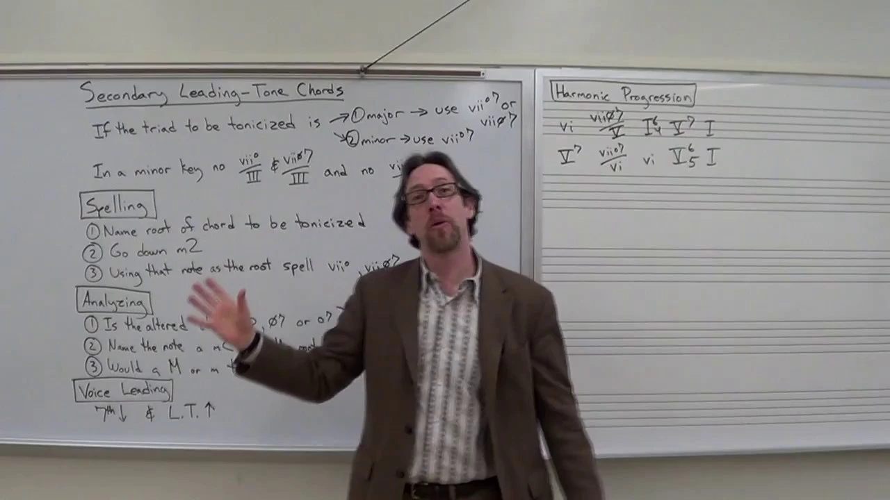 Dr. B Music Theory Lesson 37 (Secondary Leading-Tone Chords)