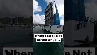 Steering Through A Narrow Bridge #sailingexperience