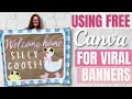 How to Make Hand Painted Banners That Sell on Etsy Canva Design Tutorial