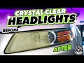 How To Clean Polish Restore FOGGY Car Headlights Back To Clear
