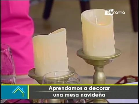 Aprendamos a decorar una mesa navideña