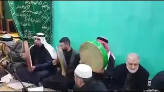 السادة البو مليس الرفاعية الموسويه مولد الرسول الاعظم في تكية السيد امجد ابو تاج 