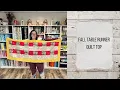 Fall Table Runner Quilt Top Beginner Friendly In Under 2 5 Hours