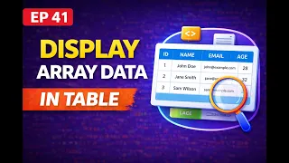 Display Array Data in Table php tutorial