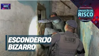ESCRITÓRIO DO TRÁFICO: Polícias quebram parede e acham esconderijo secreto em buraco