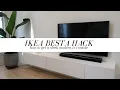 IKEA BESTA HACK - Sharing exactly what we ordered and how we installed our new TV Console