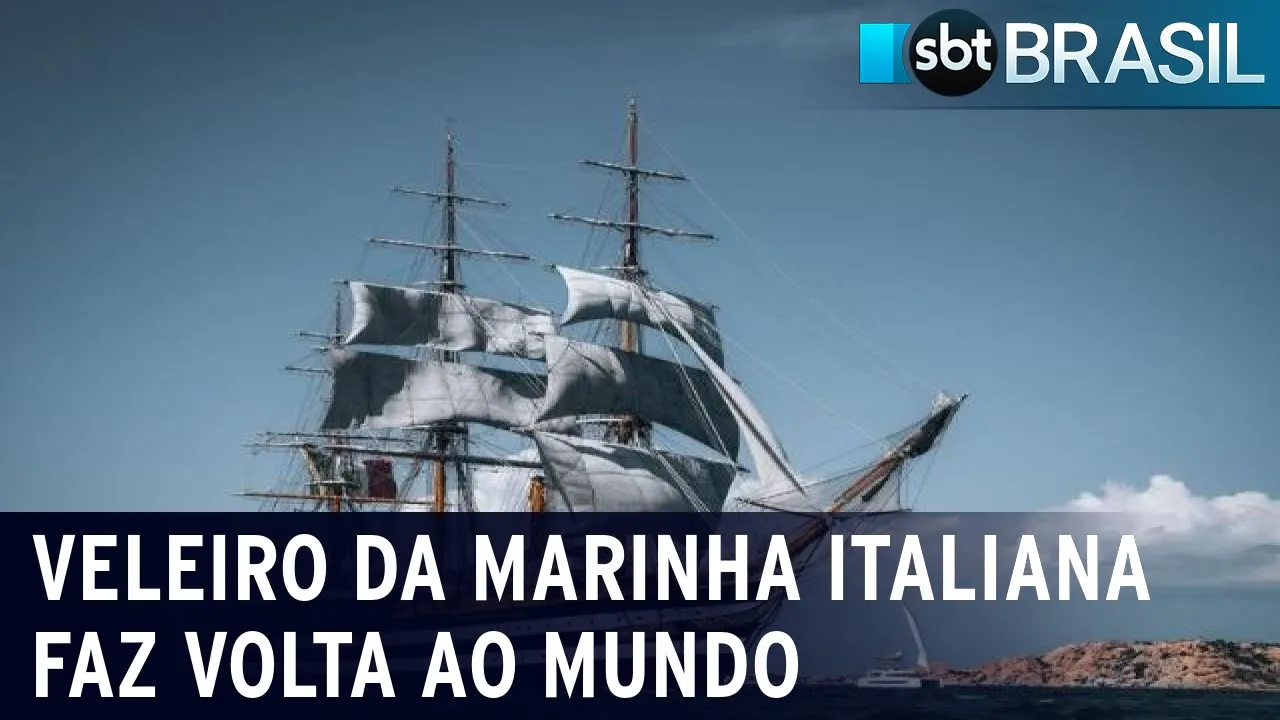 Navio mais bonito do mundo está no Brasil | SBT Brasil (05/10/23)