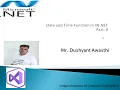 Date and Time Function in VB NET Part II