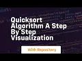 quicksort algorithm a step by step visualization