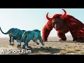 Lagu Simba \u0026 Shere Khan Na’vi vs King Louie Na’vi (Avatar-style) | AI Short Film