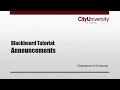 Create and Edit Blackboard Announcements