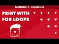 Module 7 - Lesson 5 Print right top triangle of symbol Learn Programming