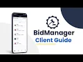 Getting Started with BidManager - Mobile Application