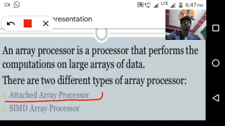 Array Processor and Advanced Processor Technology