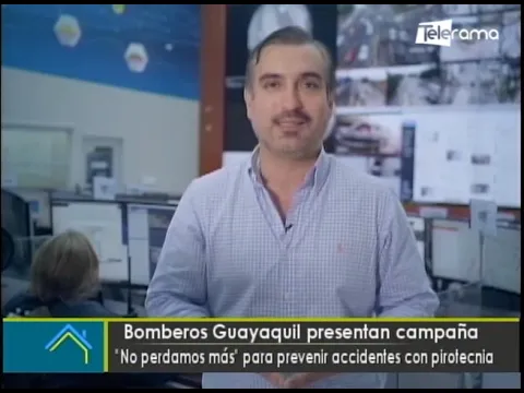 Bomberos Guayaquil presentan campaña No perdamos más para prevenir accidentes con pirotecnia