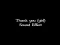 Thank you sound effect (girl)