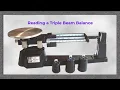 Reading a Triple Beam Balance