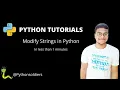 Modify Strings in Python Tutorials