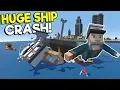 HUGE CARGO SHIP CRASH RESCUE IN CITY - Tiny Town VR Gameplay