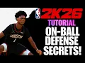 Lagu LOCK UP ANYONE with these SECRET On-Ball Defense TIPS in NBA 2K26!