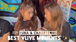 itzy yuna u0026 chaeryeong in their own world best vlive moments 