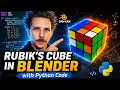 How To Build a Rubik s Cube in Blender 3d With Python Code