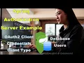 Spring Authorization Server Example with OAuth 2 Client Credentials Grant Type and Database Users