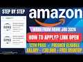 How to Apply for AMAZON VCS Job Docs Upload 2026 Pattern Apply qualification Step by Step