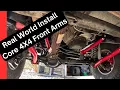 DIY Core 4x4 Control Arm Install Caster Adjustment JK Front Control Arms Wrangler