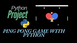 Python project Create a ping pong game with python