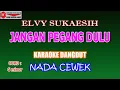 Lagu KARAOKE DANGDUT JANGAN PEGANG DULU - ELVY SUKAESIH (COVER) NADA CEWEK