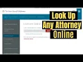 How to Look up ATTORNEYS Online