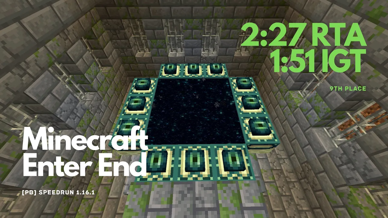 [PB] Minecraft CE: Enter End SS | 2:27 RTA + 1:51 IGT