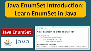 Java EnumSet Introduction Learn EnumSet in Java
