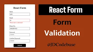 React Forms Made Easy Validation Errors useState Complete Beginner Project