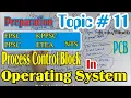 Operating System Topic 11 Process Control Block FPSC KPPSC Preparation KU KHAN