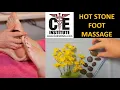 Hot Stone Foot Massage Therapy Brief Instructor Demonstration with Passive Range of Motion