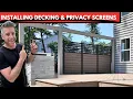Deck Details That POP - Installing The Deck Boards and Privacy Wall