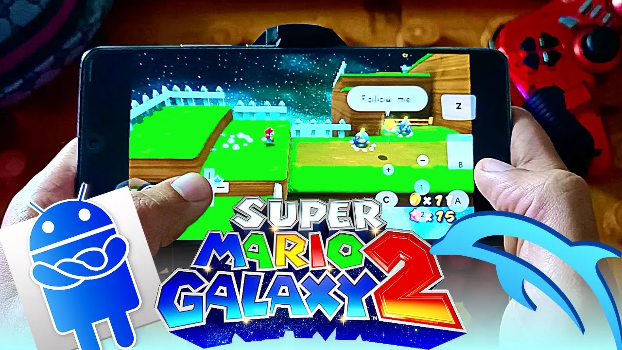 Super Mario Galaxy 2 Wii Android Gameplay - Dolphin Wii Emulator - Mobile 2023