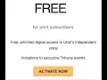 Activate your free digital Tribune subscription
