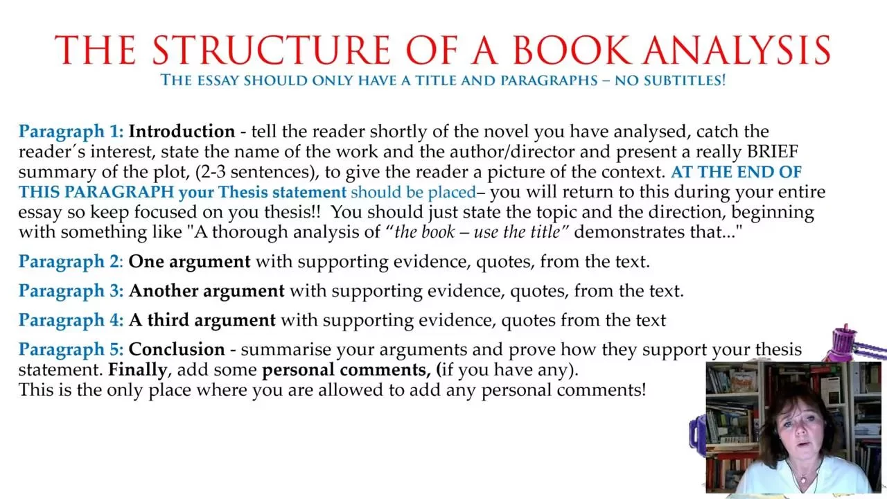 Book Analysis Part 2/6 Preparation and Structure.