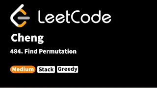 LeetCode 484 Find Permutation
