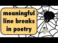 Lagu meaningful line breaks in poetry