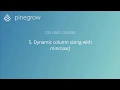 5 Dynamic column sizing with minmax - Learn CSS Grid with Pinegrow