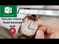 How to create a fixed duration task in Microsoft Project