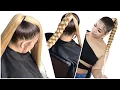 Less than 10mins Braided Ponytail With Braiding Hair