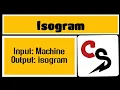 Isogram Java C C Javascript Coding Sprint